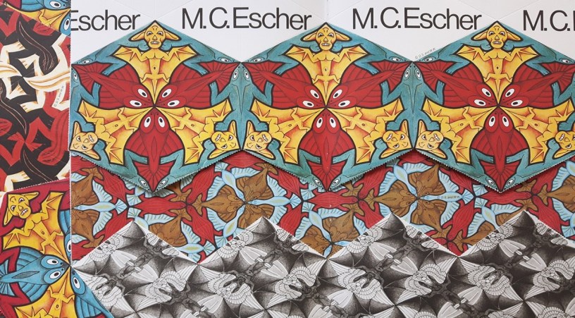 Fotomontage von Kaleidozyklen M.C.Eschers