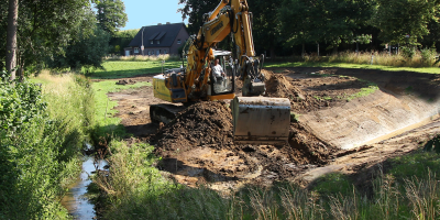 Bagger an der Arbeit