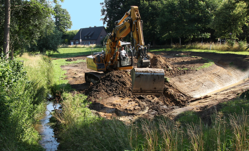 Bagger an der Arbeit