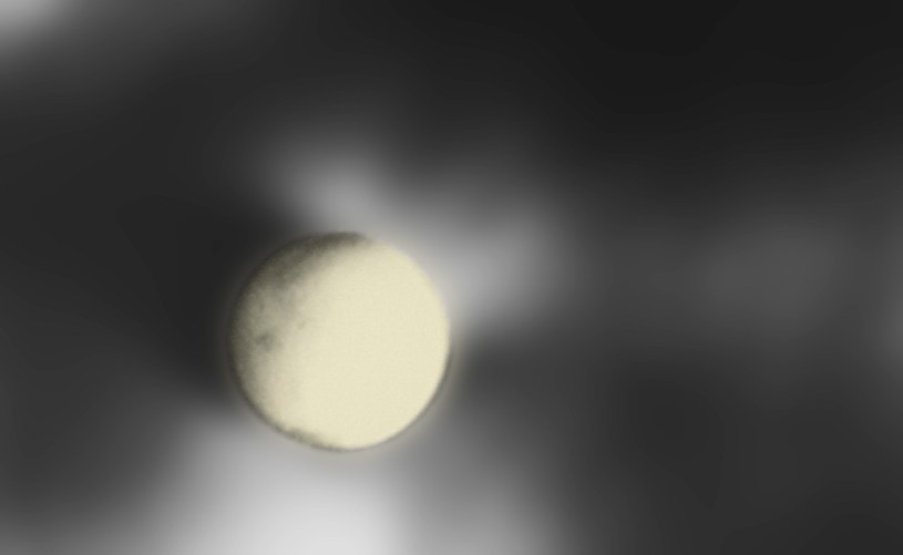 gelbe pflaume in grauastufenfeld